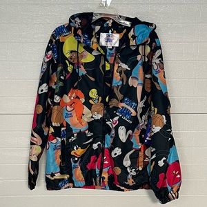 Space Jam Black New Legacy Members Only Windbreaker Unisex Sz L NWT (90’s Retro)